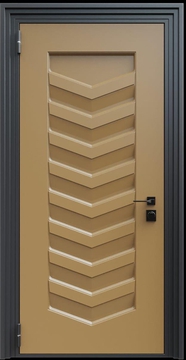 Входная термодверь с металлофиленкой и порошковым окрашиванием RAL 1036 (тип №4) Входная термодверь с металлофиленкой и порошковым окрашиванием RAL 1036 (тип №4)